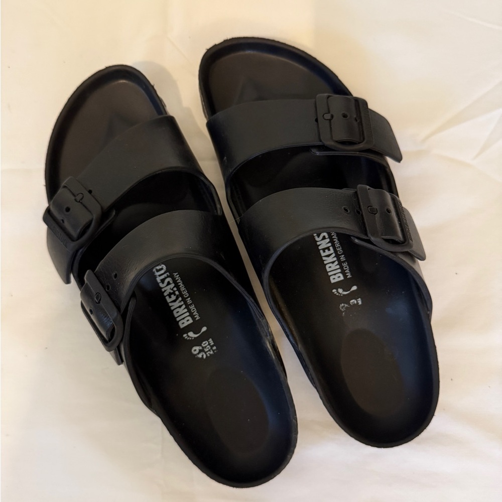 Birkenstock Arizona EVA Black Sandals, 39 narrow